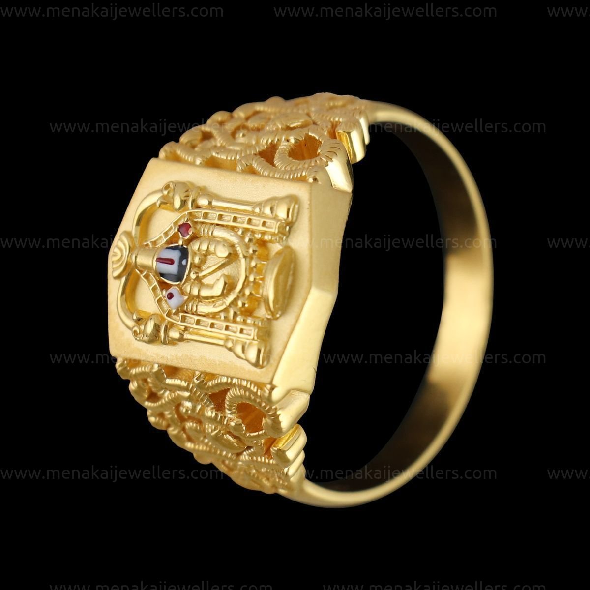 22 KT GOLD GENTS GODDESS BALAJI RING